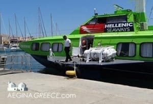 Hellenic Seaways Flying Dolphin Aegina town